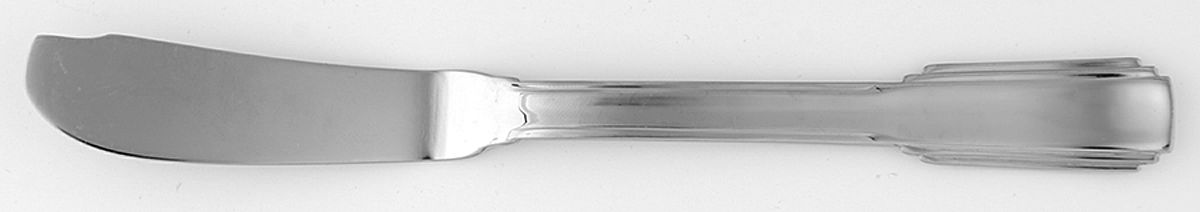 New Deco (Stainless) Flat Handle Master Butter Knife by Wallace Silver-1