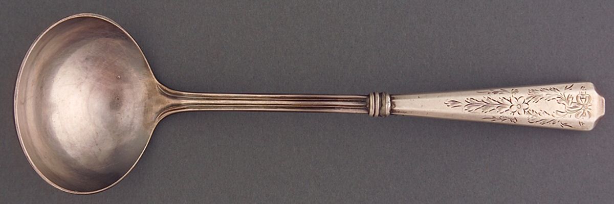 WSC45 (Sterling) Hollow Handle Gravy Ladle, Plate Bowl by Webster Co-1