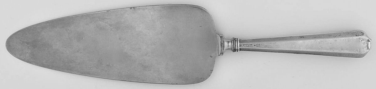 WSC45 (Sterling) Pie Server with Silverplate Blade by Webster Co-1