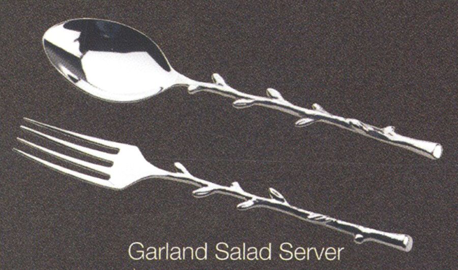 Garland Romance (Stainless) (2 Pc) Solid Salad Set by Waterford-1