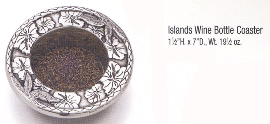 Islands (Armetale, Hollowware) Wine Bottle Coaster by Wilton Armetale-1