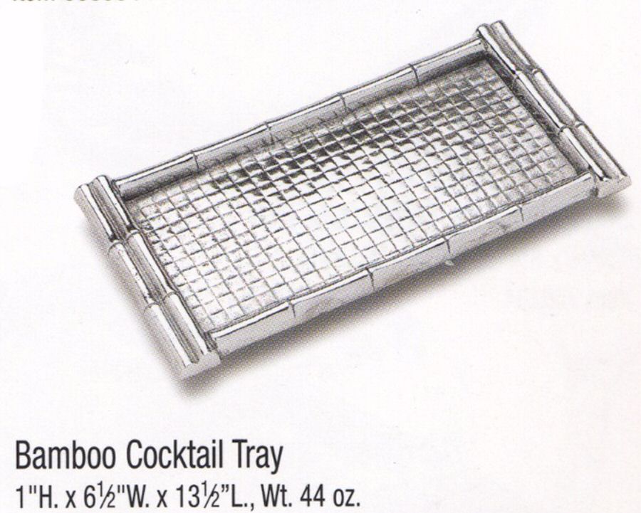 Bamboo (Armetale, Hollowware) Cocktail Tray by Wilton Armetale-1
