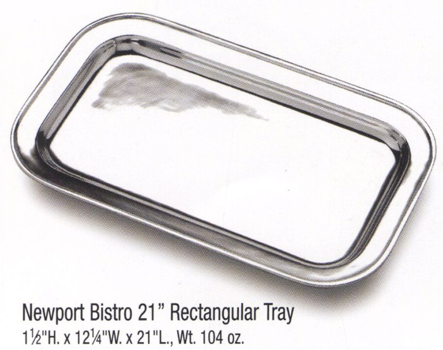 Newport Bistro (Armetale, Hollowware) 21" Rectangular Tray by Wilton Armetale-1