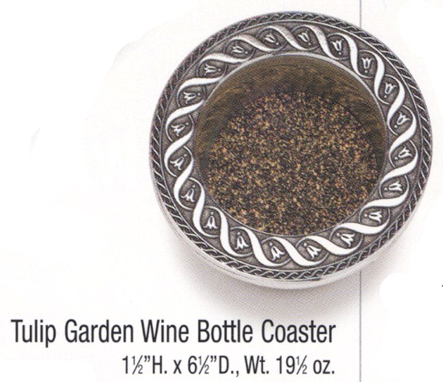Tulip Garden (Armetale, Hollowware) Wine Bottle Coaster by Wilton Armetale-1