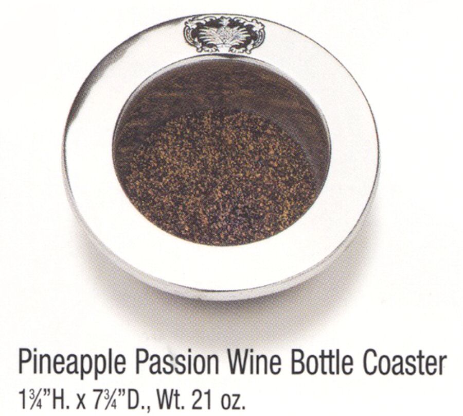 Pineapple Passion (Armetale, Hollowwware) Wine Bottle Coaster by Wilton Armetale-1