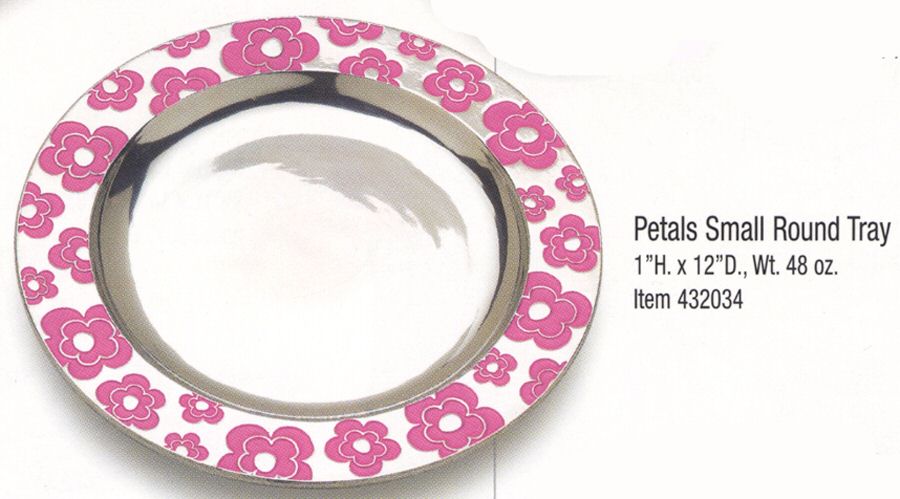 Petals (Armetale, Hollowware) 12" Round Tray by Wilton Armetale-1