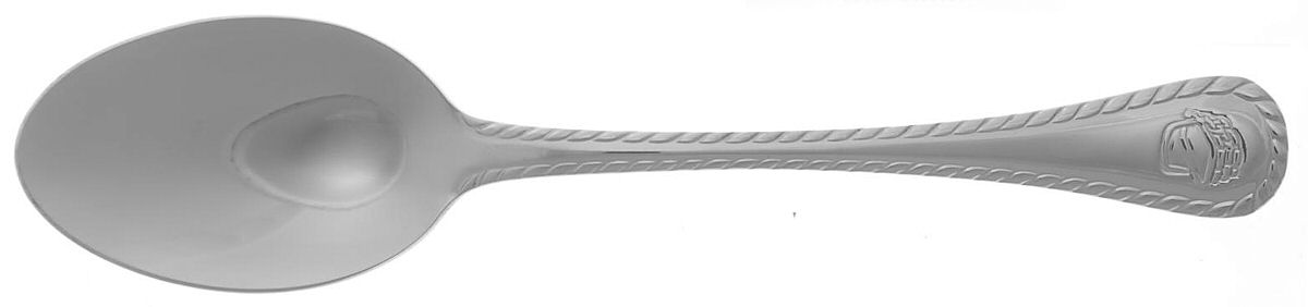 Basketweave (Stainless) Place/Oval Soup Spoon by Wallace Silver-1