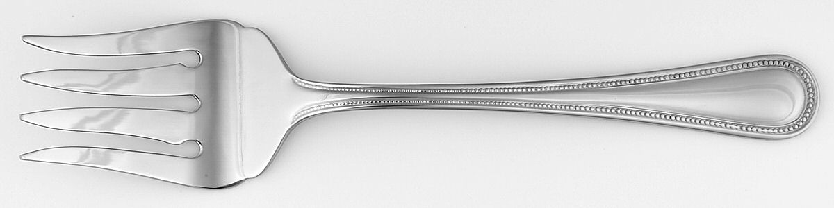 Gramercy (Stainless) Medium Solid Cold Meat Serving Fork by Wallace Silver-1