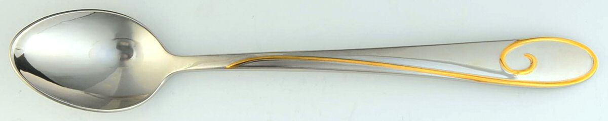 Ballet Ribbon Gold (Stainless) Iced Tea Spoon by Waterford-1