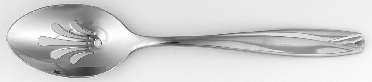 Lisette (Stainless) Pierced Tablespoon (Serving Spoon) by Waterford-1