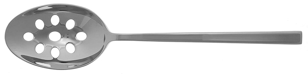 Chorale (Stainless) Pierced Tablespoon (Serving Spoon) by Wedgwood Silver-1