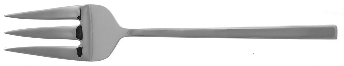 Chorale (Stainless) Medium Solid Cold Meat Serving Fork by Wedgwood Silver-1