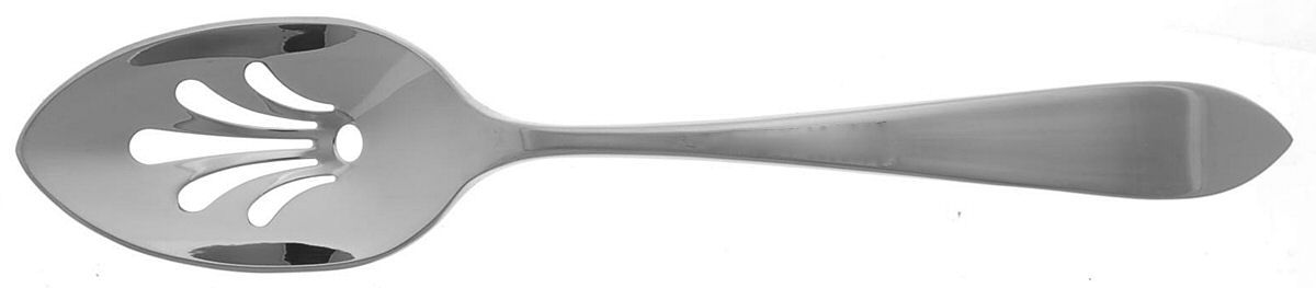 Serenade (Stainless) Pierced Tablespoon (Serving Spoon) by Wedgwood Silver-1