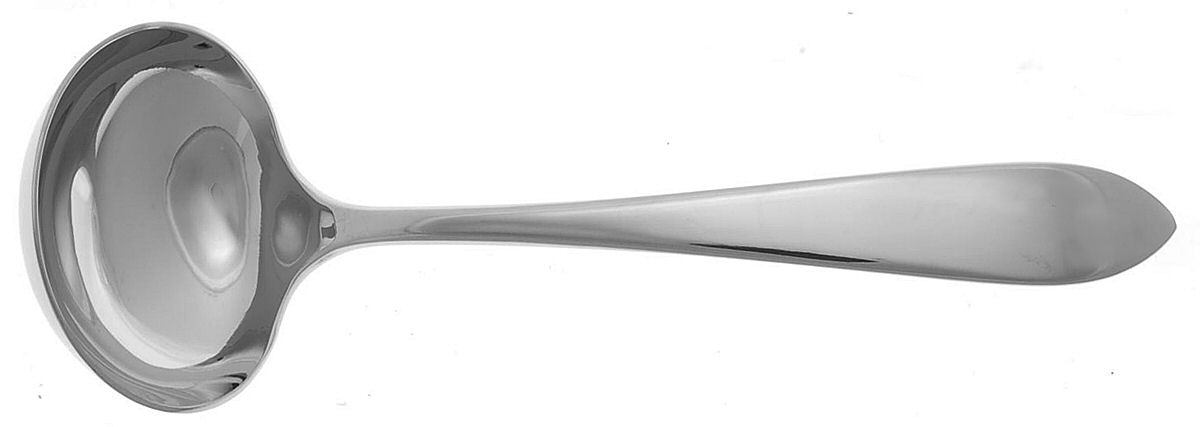 Serenade (Stainless) Solid Gravy Ladle by Wedgwood Silver-1