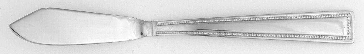 Imperial Bead (Stainless) Flat Handle Master Butter Knife by Wallace Silver-1