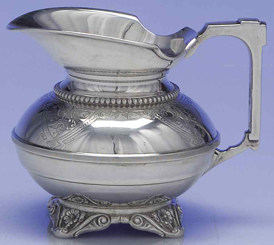 17 (Sterling, Hollowware) Creamer by Wood & Hughes-1