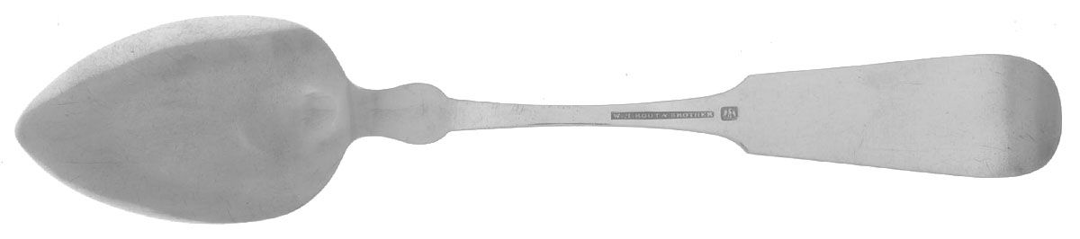 Coin Silver Flatware Tablespoon (Serving Spoon) by W N Root & Brother-2