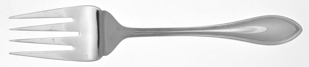 American Tradition (Silverplate) Medium Solid Cold Meat Serving Fork by Wallace Silver-1