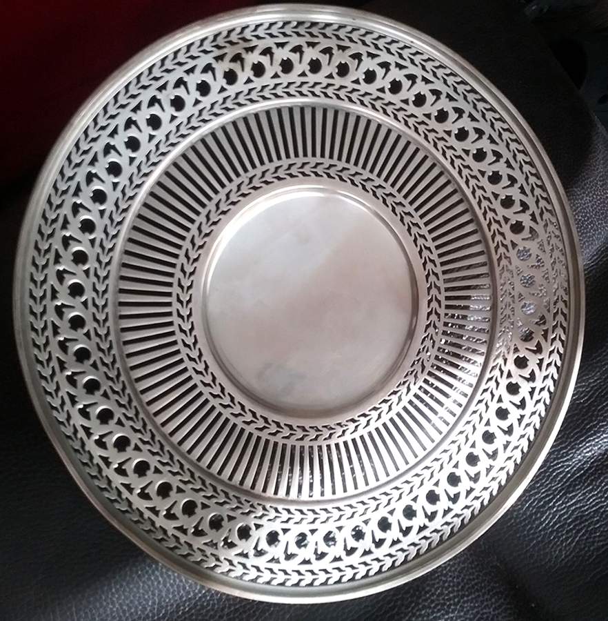 4552 (Sterling, Hollowware) 7" Bon Bon Bowl by Watson-1