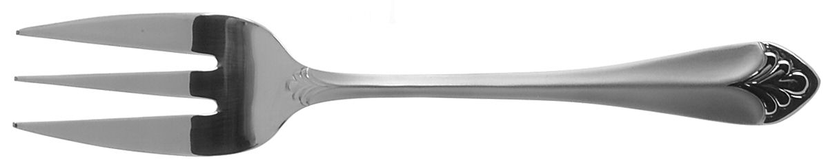 St Regis (Stainless-Frosted) Medium Solid Cold Meat Serving Fork by Wallace Silver-1