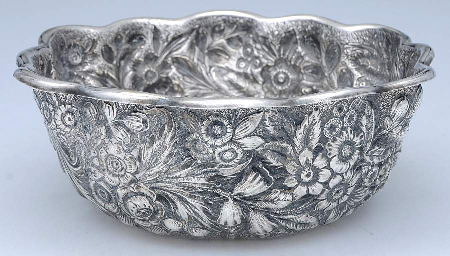 1543M (Sterling, Hollowware) 9" Fruit Serving Bowl by Whiting Manf Co-1