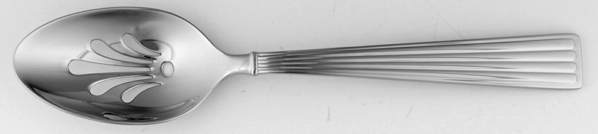 Edme (Stainless) Pierced Tablespoon (Serving Spoon) by Wedgwood Silver-1