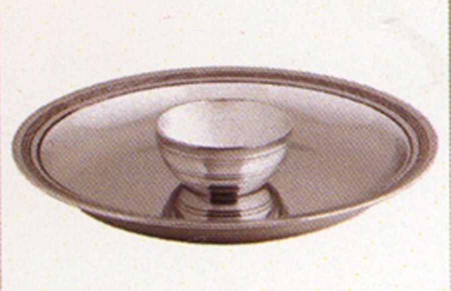 Jasper Conran Impressions (Metal, Hollowware) 2 Piece Chip and Dip Set by Wedgwood Silver-1
