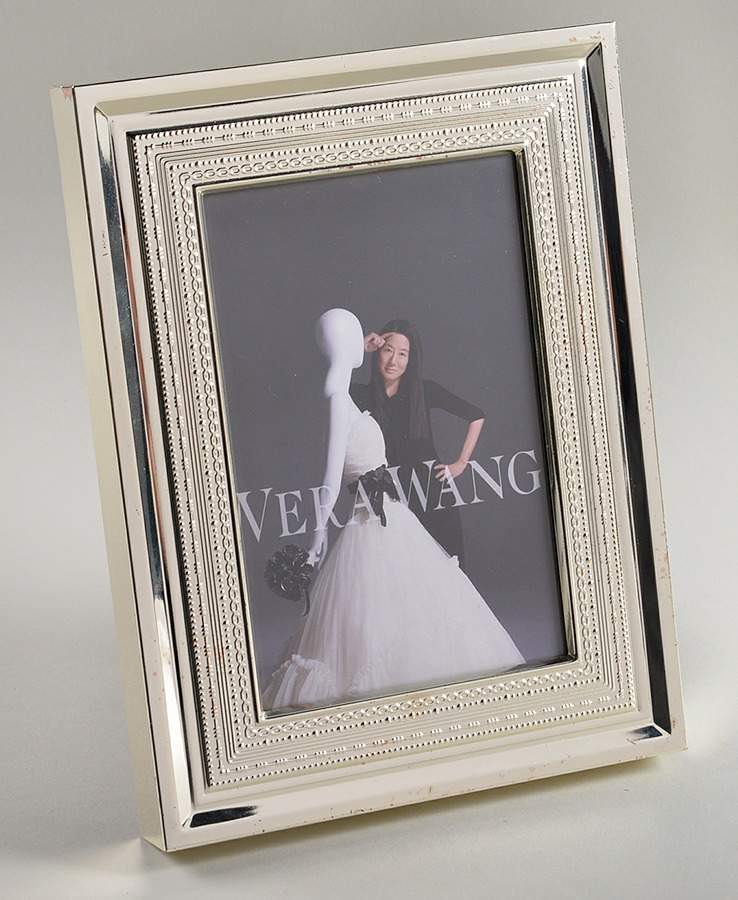 With Love (Metal, Hollowware) Frame-Holds 4" X 6" Picture by Wedgwood Silver-1
