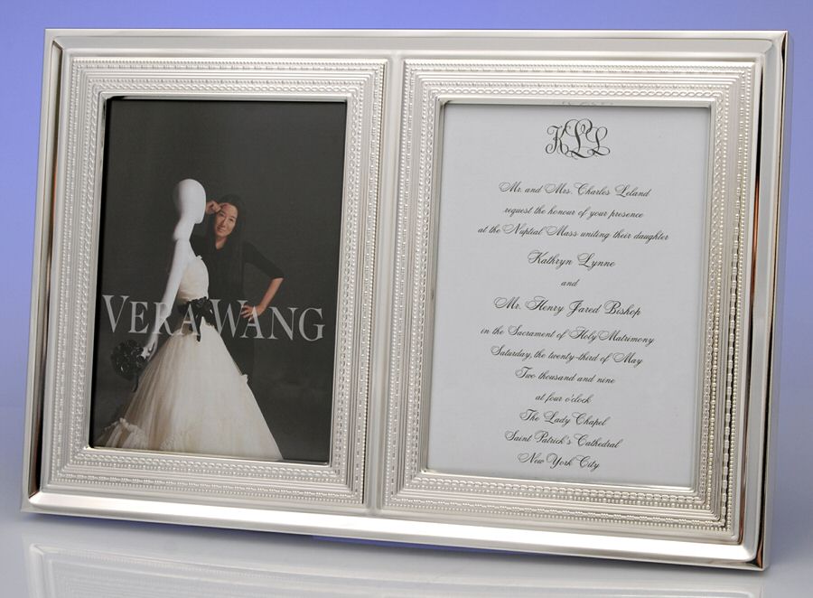 With Love (Metal, Hollowware) Invitation Frame by Wedgwood Silver-1