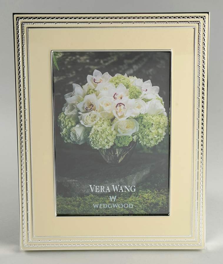 With Love (Metal, Hollowware) Frame-Holds 8" X 10" Picture by Wedgwood Silver-1