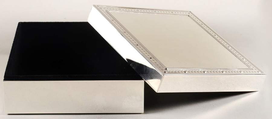 With Love (Metal, Hollowware) Keepsake Box by Wedgwood Silver-1