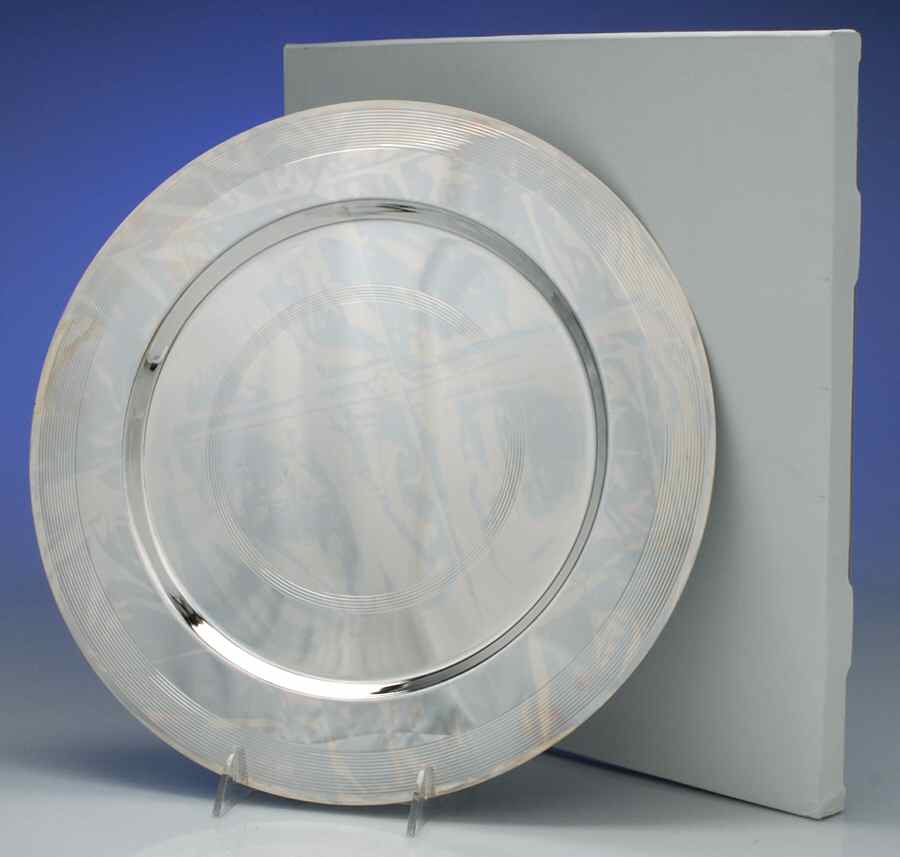 Challis (Silverplate, Hollowware) Service Plate by Wedgwood Silver-1