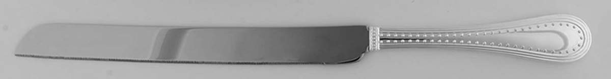Grosgrain (Silverplate, Hollowware) Cake Knife with Stainless Blade by Wedgwood Silver-1