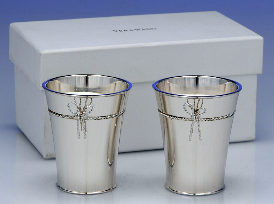 Love Knots (Hollowware) Mini Julep Candle (Set of 2) by Wedgwood Silver-1
