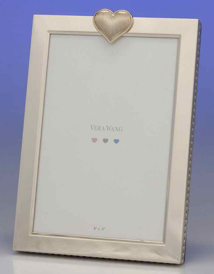 Vera Wang Baby (Sterling, Hollowware) Frame-Holds 4" X 6" Picture by Wedgwood Silver-1