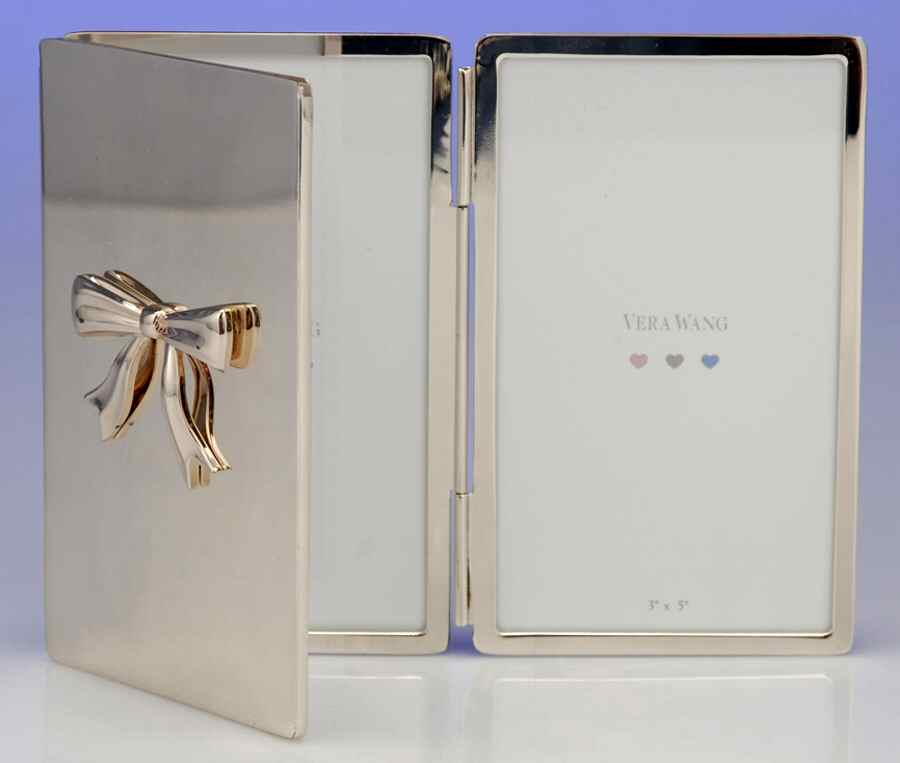 Vera Wang Baby (Silverplate, Holloware) Triple Folding Frame by Wedgwood Silver-1