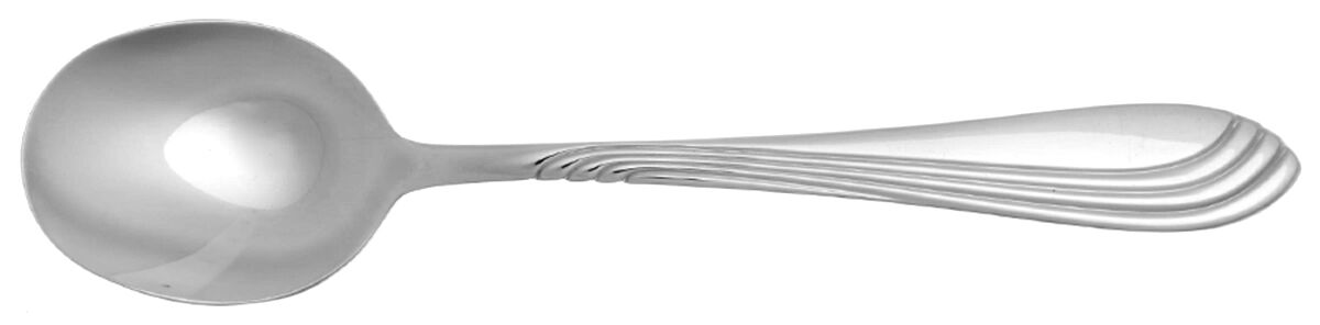 Riva (Stainless) Round Bowl Soup Spoon (Cream Soup) HC by World Tableware-1