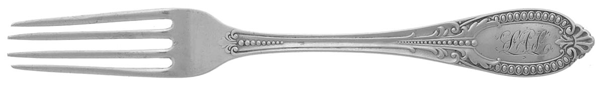 Italian (Sterling, 1860) Monogrammed Youth Fork by William Gale & Son-1