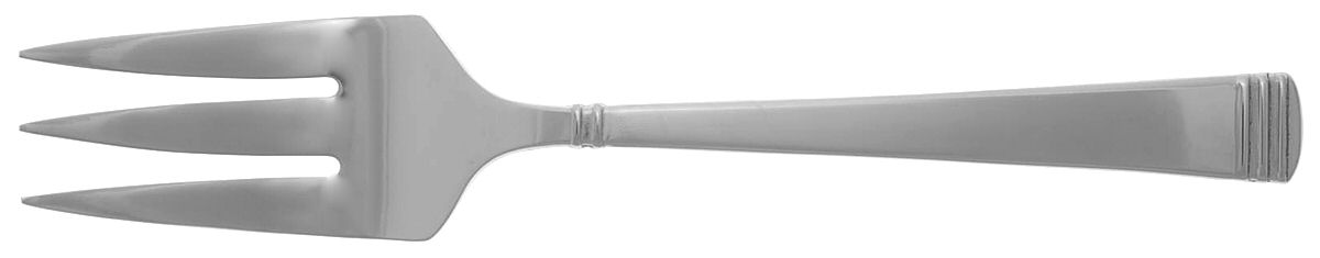 Recital (Stainless) Medium Solid Cold Meat Serving Fork by Wedgwood Silver-1