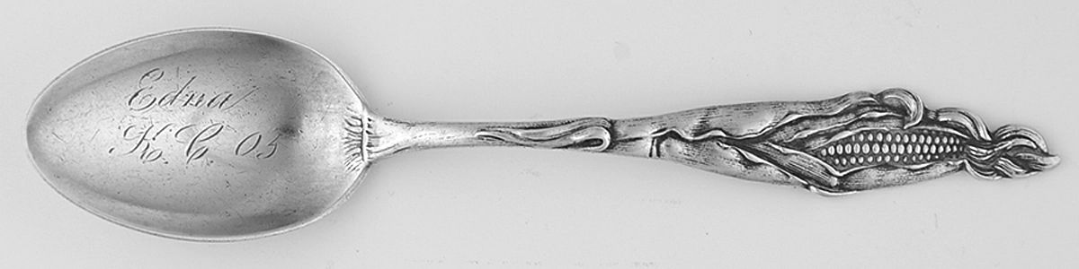 Vegetable Series #1 Monogram Five O'Clock Teaspoon by Watson-1