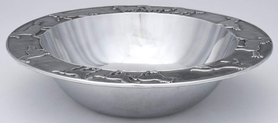 Horses (Armetale, Hollowware) 12" Round Bowl by Wilton Armetale-1