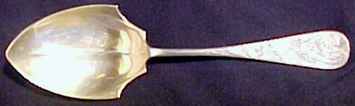 WDS39 (Sterling) Vegetable Serving Spoon (Solid) by Whiting Manf Co-1