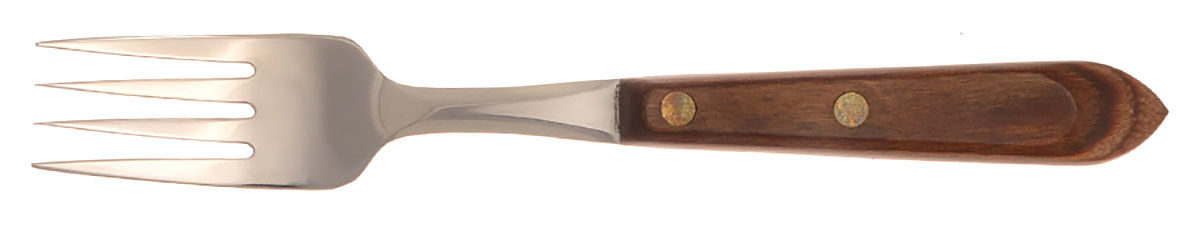 Town and Country Brown Maple (Stainless) Individual Salad Fork by Washington Forge-1