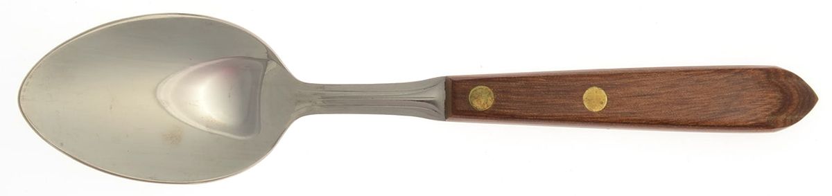 Town and Country Brown Maple (Stainless) Oval Place Soup Spoon by Washington Forge-1
