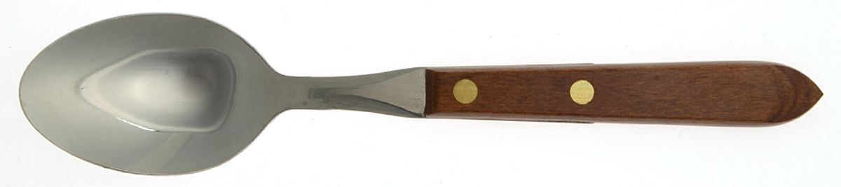 Town and Country Brown Maple (Stainless) Dessert/Oval Soup Spoon by Washington Forge-1