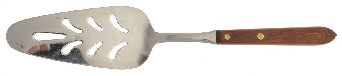 Town and Country Brown Maple (Stainless) Pie Server with Stainless Blade by Washington Forge-1