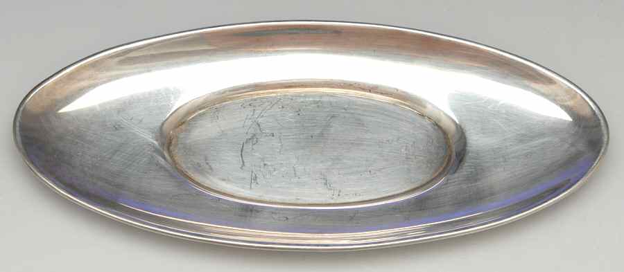 1099 (Sterling, Hollowware) Miniature Sauce Boat Underplate by Whiting Manf Co-1