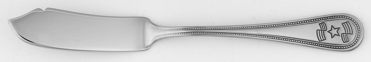 Stars & Stripes (Stainless) Flat Handle Master Butter Knife by Wallace Silver-1