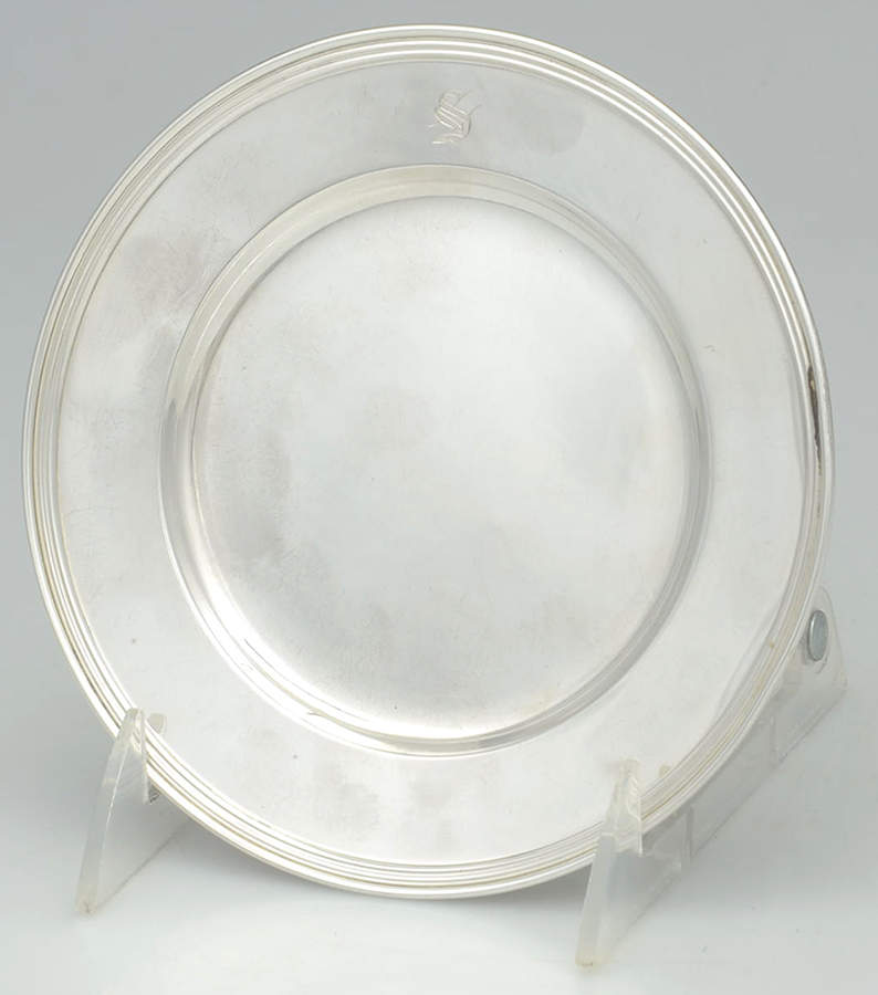 1300 (Sterling, Hollowware) Bread Plate by Whiting Manf Co-1