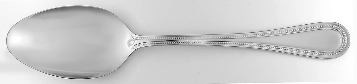 Downham (Stainless) Tablespoon (Serving Spoon) by Wallace Silver-1